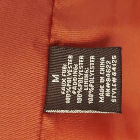 Say What White/Mauve Teddy Fleece Jacket Sz M - Picture 12 of 12